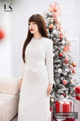 Chân Váy A Chất Liệu Text, Thiết Kế Basic, Dễ Phối, Thanh Lich NKCV2311003 ( Ko kèm áo + PK)