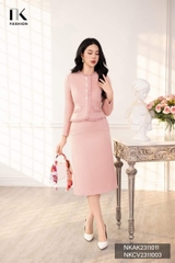 Chân Váy A Chất Liệu Text, Thiết Kế Basic, Dễ Phối, Thanh Lich NKCV2311003 ( Ko kèm áo + PK)