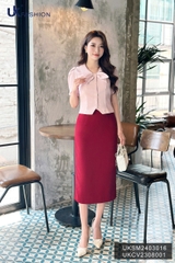Chân Váy Bút Chì Dáng Dài UKCV2308001 NK Fashion Công Sở Nữ Đẹp, Hack Dáng, Trendy, Thiết Kế Hàn Quốc, Chất Vải Thoáng