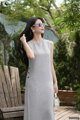 Đầm suông vạt chéo sang chảnh NKDV2503008