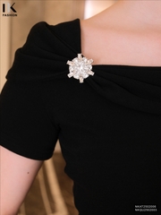 Áo Thun Vai Chùm Nhún Trẻ Trung, Nữ Tính Vải Mềm Mịn NKAT2502006 ( Ko kèm QU/CV/PK)