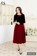 NK Fashion Chân Váy Nhung Xoè Xếp NKCV2311002