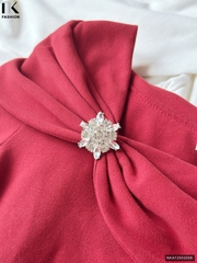 Áo Thun Vai Chùm Nhún Trẻ Trung, Nữ Tính Vải Mềm Mịn NKAT2502006 ( Ko kèm QU/CV/PK)