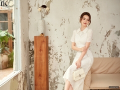 Đầm ren A thêu hoa sang chảnh, nữ tính LUDV2507003