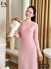 Áo len dài tay xếp vai nhẹ nhàng, xinh xắn NKAL2407005