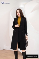 Áo Măng Tô Dáng Dài Thiết Kế Sang Trọng, Lịch Sự UKAK2309008