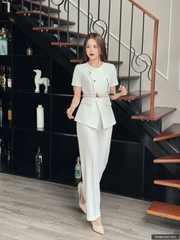 SET NK LUCIE Sang Trọng Chất Vải Cao Cấp NKBD2501001 ( Gồm cả áo + quần )