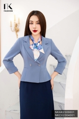 Vest 2 Lớp Tay Lỡ Cúc Bọc NKAK2309001