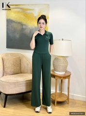 Set thể thao tay lỡ cổ bẻ trẻ trung, hiện đại, tôn dáng NKBD2407001