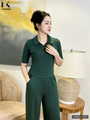 Set thể thao tay lỡ cổ bẻ trẻ trung, hiện đại, tôn dáng NKBD2407001