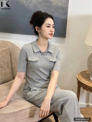 Set thể thao tay lỡ cổ bẻ trẻ trung, hiện đại, tôn dáng NKBD2407001