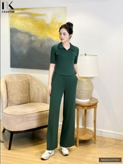 Set thể thao tay lỡ cổ bẻ trẻ trung, hiện đại, tôn dáng NKBD2407001