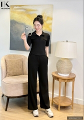 Set thể thao tay lỡ cổ bẻ trẻ trung, hiện đại, tôn dáng NKBD2407001