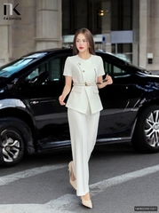 SET NK LUCIE Sang Trọng Chất Vải Cao Cấp NKBD2501001 ( Gồm cả áo + quần )
