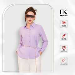 NK FASHION Áo Sơ Mi Dáng Rộng Cổ Đức NKSM2305008