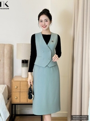 Áo ghile 7 mảnh cơi túi sang xin hợp thu NKSM2407018