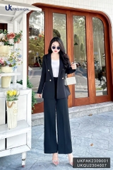 Vest 2 lớp 4 cúc đóng UK Fashion Trendy, Kiểu Dáng Basic, thời trang cao cấp Hàn Quốc UKFAK2309001