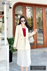 Vest 2 lớp 4 cúc đóng UK Fashion Trendy, Kiểu Dáng Basic, thời trang cao cấp Hàn Quốc UKFAK2309001