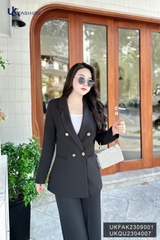 Vest 2 lớp 4 cúc đóng UK Fashion Trendy, Kiểu Dáng Basic, thời trang cao cấp Hàn Quốc UKFAK2309001
