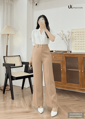 Áo Sơ Mi Dáng Rộng Đuôi Tôm V Cổ UK Fashion Chất Liệu Cao Cấp, Thoáng Mát UKSM2305016