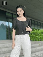 Quần ống rộng nữ ống xuông cạp chun thời trang Unaa Fashion cực trendy, hack dáng UNQU2304005