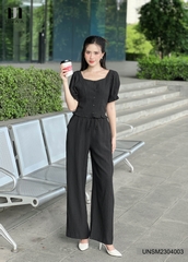 Áo Sơ Mi Nhún Gấu Cộc Tay Unaa Fashion Phong cách thanh Cực Điệu Đà UNSM2304003