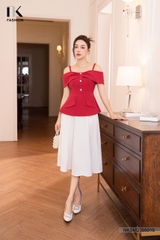 Áo Sơ Mi Dáng Peplum Trễ Vai NKSM2305015