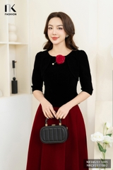 Áo Sơ Mi Nhung Vai Xếp Trẻ Trung, Nữ Tính, Điệu Đà NKSM2311005