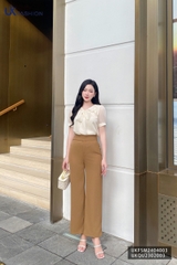 UK Fashion Áo Sơ Mi Phối Nơ Tơ Tiểu Thư, Thanh Lịch UKFSM2404003