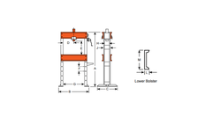 Máy ép thủy lực phổ thông, hình chữ H, 25 tấn_SP Series