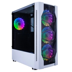 Vỏ case 1st Player DK D4 RGB (White) sẵn 4 FAN LED