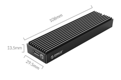 Hộp ổ cứng M.2 SSD ORICO M2PF-C3-BK Tốc độ 5Gbps