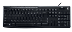 Bàn phím Logitech K200 MEDIA/BLACK/PC