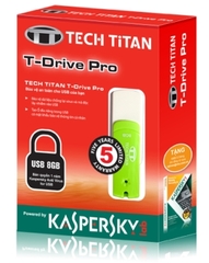 USB 8G Tech.Titan T- Drive Pro Tích hợp Kaspersky và có password bảo vệ