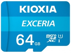 Thẻ nhớ mSD EXCERIA PLUS CL10 UHS-I đọc 100mb/s, dung lượng 64GB, w adapter (xanh dương)