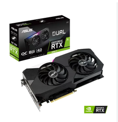 ASUS Dual -RTX3060TI-8GD6X-WHITE NVIDIA GeForce RTX 3060 Ti 8 GB GDDR6X