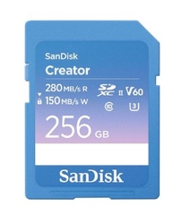 Thẻ nhớ SDXC SanDisk Creator UHS-II V60 256GB 280MB/s SDSDXEP-256G-GNCIS