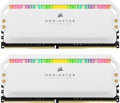 Ram Desktop Corsair Dominator Platinum White RGB 16GB  DDR4 3200MHz
