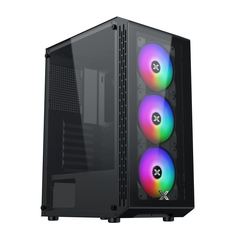 Thùng máy Case XIGMATEK FLY 3F - Đen | Kèm 3 fan RGB (EN42553)