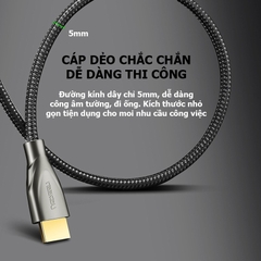 Cáp HDMI 2.0 Dài 1M5 Carbon Ugreen 50107 Hỗ Trợ 3D 4K60Hz