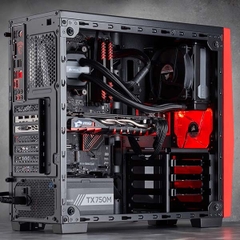 CASE CORSAIR SPEC 04 BLACK RED (CC-9011117-WW) Sẵn 1 Fan Led