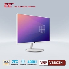 Màn Hình VSP V2203H LED Full Viền 75Hz White