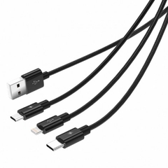 Cáp sạc điện thoại 3 trong 1 Lightning/Type C/Micro B USB 2.0 Orico UTS-12