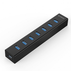 Bộ chia USB HUB 7 cổng Orico USB 3.0 H7013-U3-AD-BK