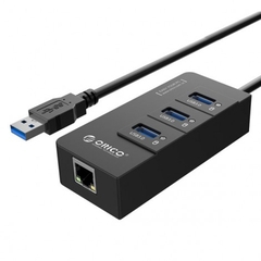 Bộ chia USB HUB 3 cổng Orico USB 3.0 tích hợp cổng Lan Gigabit (HR01-U3)
