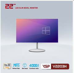 Màn Hình VSP V2203H LED Full Viền 75Hz White