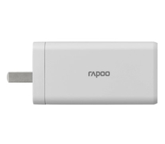 Củ sạc Rapoo PA65L 65W 3 cổng (2xUSB-C + 1xUSB-A) màu trắng PA65L-White