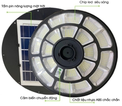 Đèn Năng Lượng Mặt Trời UFO Jindian 1000W - Solar Light UFO JD 1000W