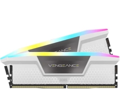 Ram Corsair VENGEANCE RGB 64GB | 2x32GB, DDR5 DRAM, 5600MT/s CL36 Memory Kit - White (CMH64GX5M2B5600C36W)