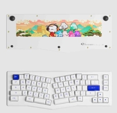 Bàn phím AKKO ACR Pro Alice Plus (Spray Painted White / RGB / Hotswap / AKKO CS Crystal / Gasket Mount)